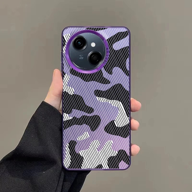 حافظة لهاتف Tecno Spark GO 1 Spark 30c 20c 10c 20 10 8c 7T 6 GO Pro Plus 4G 5G حافظة هاتف ليزر فاخرة على الطراز الكرتوني رقم 7