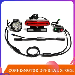 Faro trasero LED WD05D WD07C, luces de freno, luz de giro para Kits de Motor de accionamiento medio Bafang, 1 Juego