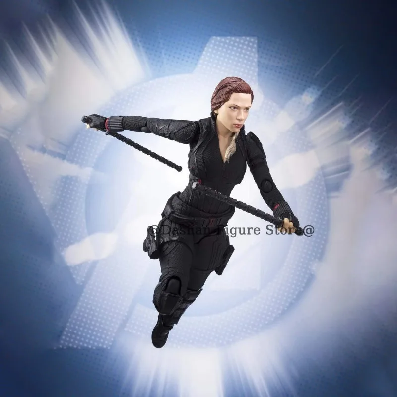 Shf figurine de veuve noire Avengers fin jeu Natasha Romanoff figurines 15 cm PVC à collectionner modèle de guerre infini jouets pour cadeaux