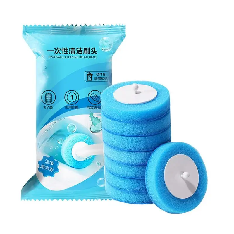 Toilet Bowl Brushes Scented Toilet Brush No Contact Replaceable Toilet Bowl Cleaner Brush Holder For Hotel Pleasant Fragrance