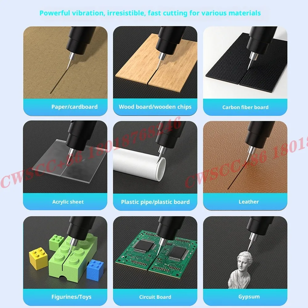 KS-F1 القاطع بالموجات فوق الصوتية المحمولة ثلاثية الأبعاد الطباعة تلميع فوهة بلاستيكية الراتنج PCB أداة الحفر الكهربائية #6