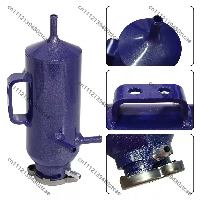 Universal Aluminum Racing Coolant Overflow Tank, Car Modified Degas Vent Reservoir