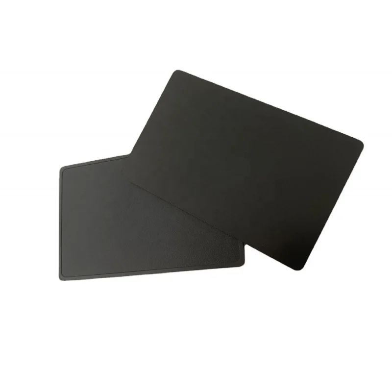 

Custom Plain Black Metal Business Card Blank NFC216 Chip Hidden NFC Social Metal Sharing Metal Card