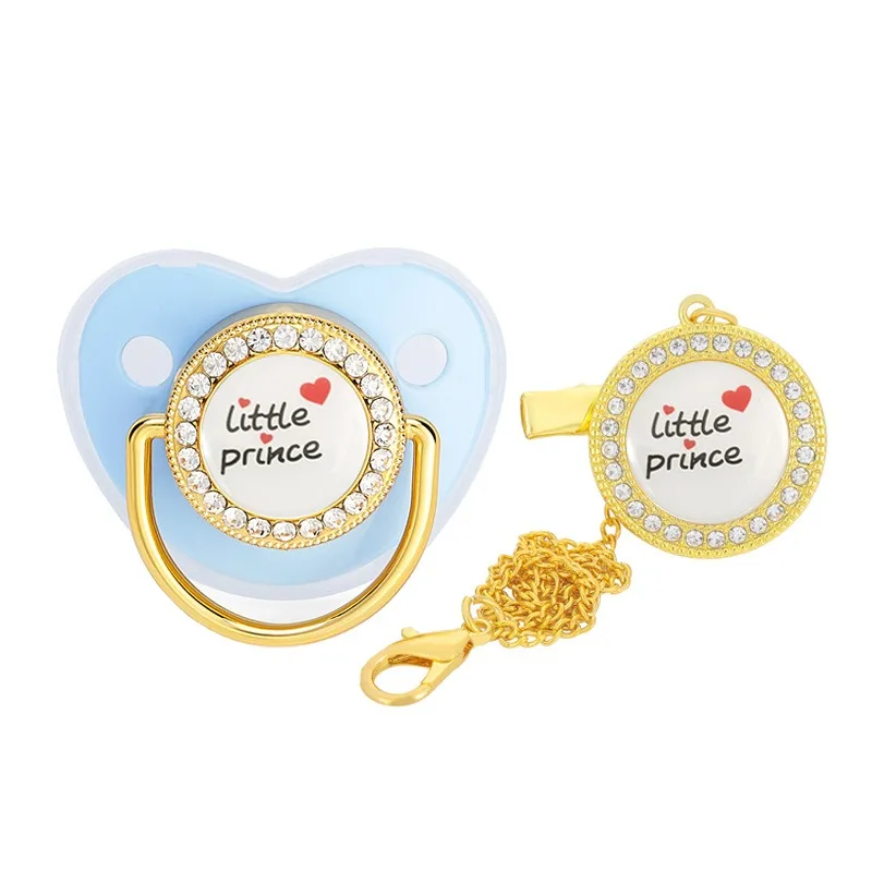 Hot Selling Baby Pacifier Newborn Luxury Bling Pacifier Silicone Dummy Soother Chupeta 0-18 Months Baby Shower Gift