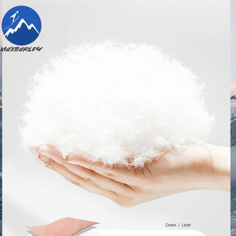 Maxbarley New Down Jacket Classic Hood Outdoor Mountaineering Anti-Cold Parka Casual Daily Style Lightweight Autumn Winter Coat