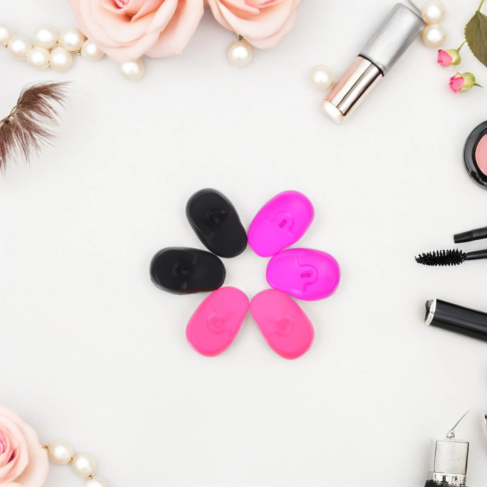 

3 пары силиконовых накладок для ушей, водонепроницаемые профессиональные защитные наушники для парикмахерской, химической завивки, защита от краски, силиконовые наушники