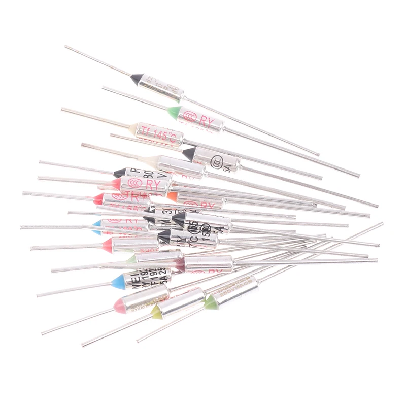 10Pcs TF Thermal Fuse RY 15A 250VTemperature 121C-192C High-Precision Temperature Control