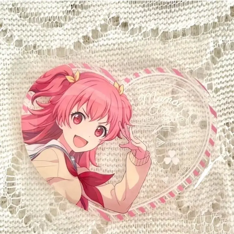 

Project Sekai Momoi Airi Cosplay Anime Heart Shaped Acrylic Stand Figure Standing Model Desktop Plate Stand Ornaments