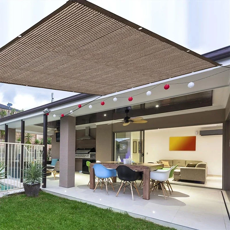 屋外シェードメッシュセイルガーデンデコレーションバルコニー車用ガーデニングツールセイルシェーディングデコレーションヤードフェンスネットキャンプテント