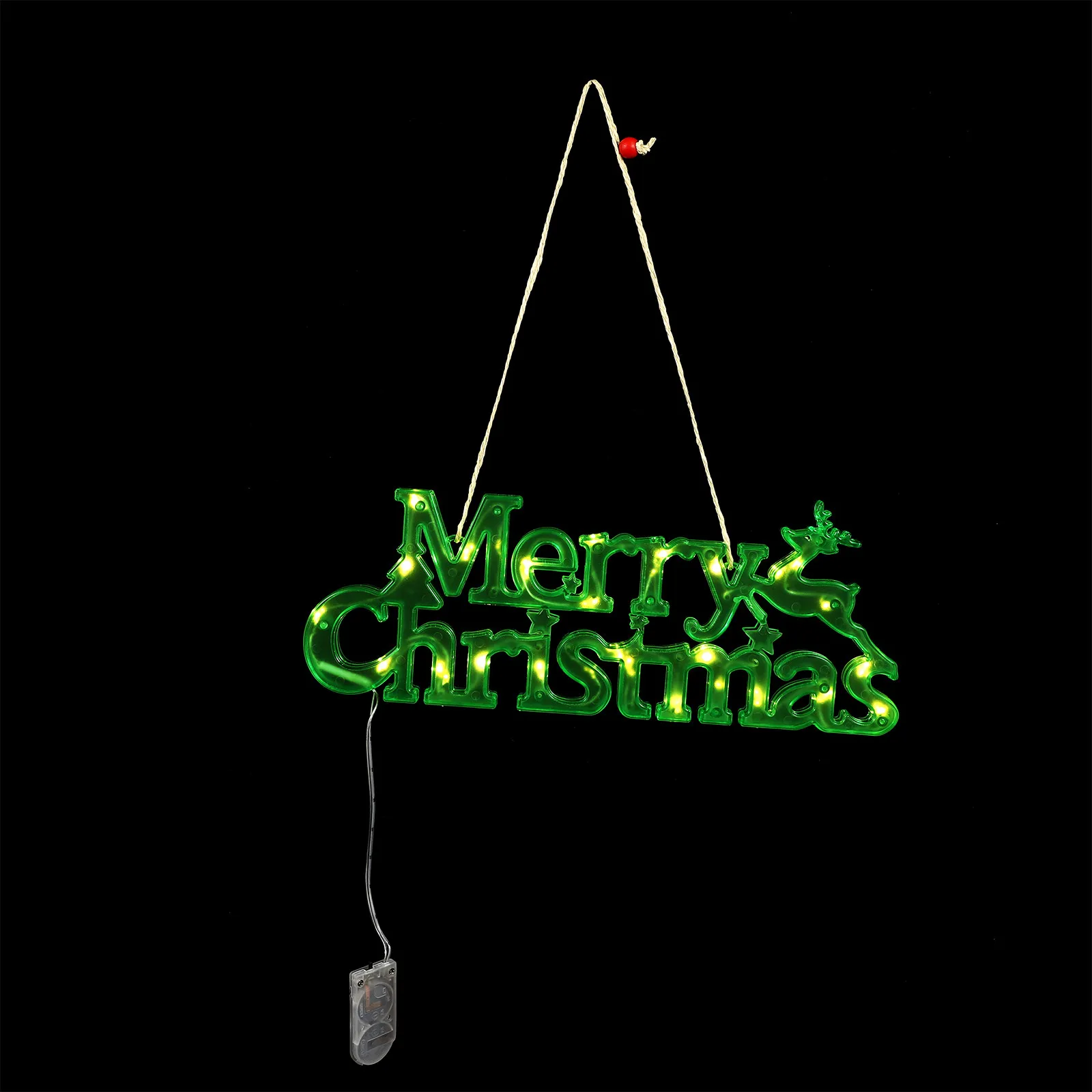 Merry Christmas Letter Light Board Creative Hanging Rope Design Lightweight Christmas Decorative Atmosphere Light Garland