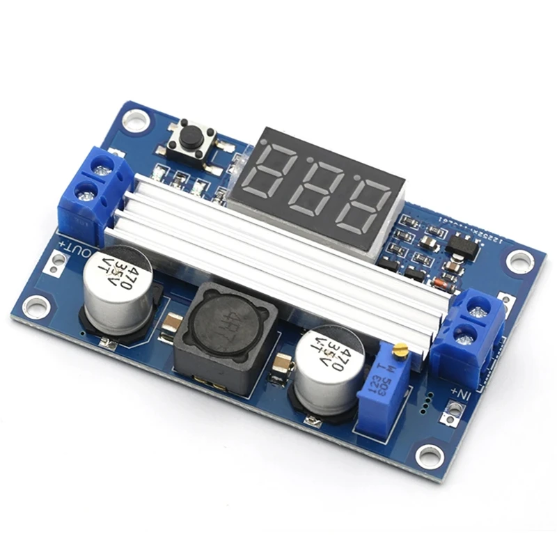 DC-DC high power adjustable boost module 3.0~35V to 3.5~35V 100W with digital display voltmeter