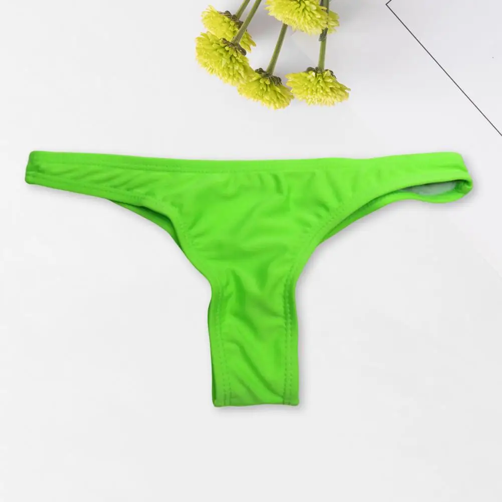 

Thong Bikini Bottoms Sexy Thong Swimwear Cheeky Bikini Bottoms Strapless Swimsuit Padded Bathing Suit Women's Low for Beach