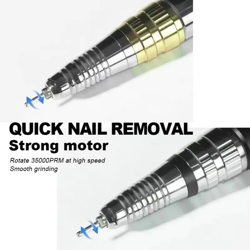 35000RPM KUPA Nail Drill Handpiece for Up200 G3 G5 Machine Professional Electric File Remove Gel Polish Poly Nail Gel Machine