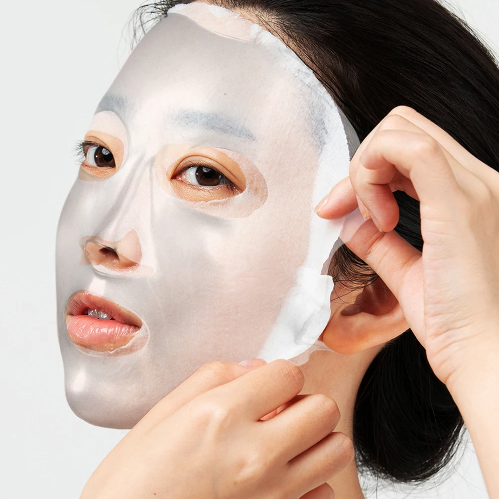 

3pcs Silicone Face Mask Reusable Cover Facial Applicator Foldable Design Washable Moisture Sealing Skincare Solution