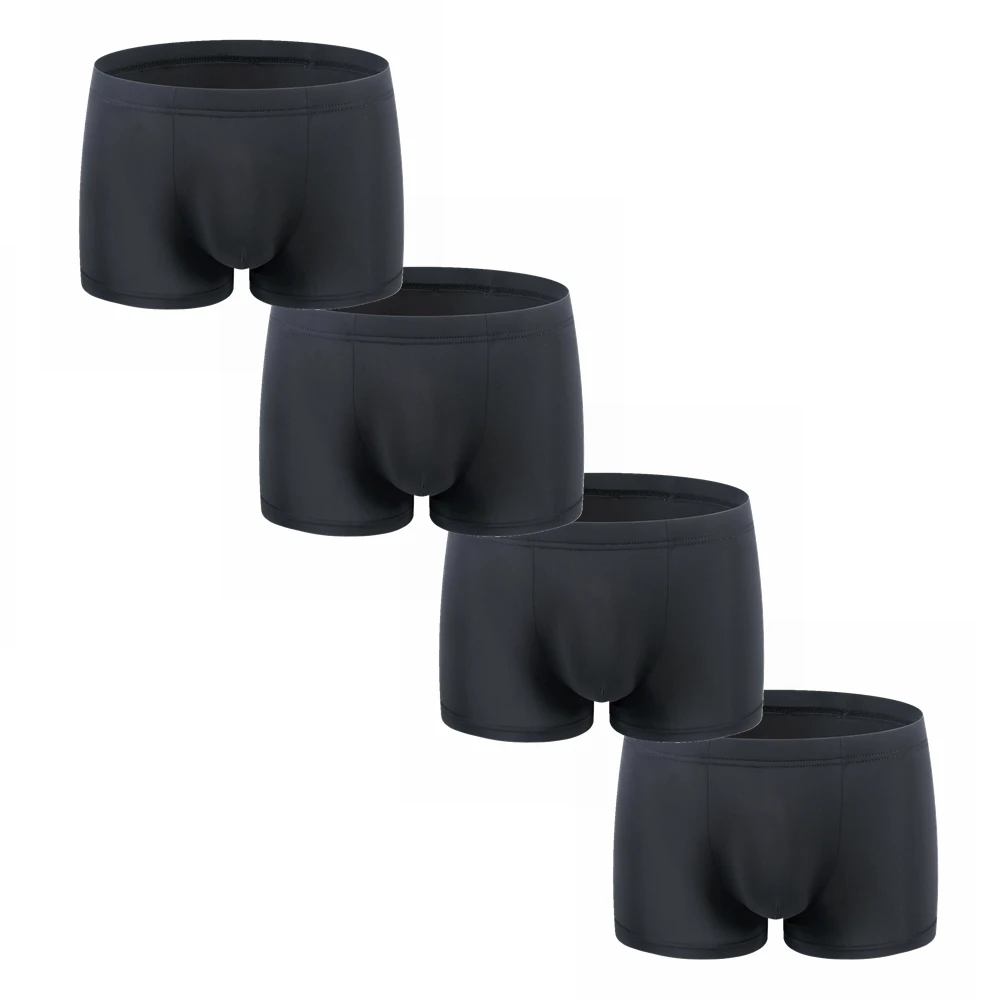 

4PCS/Lot Boxer Men Boxershorts Men Underwear Nylon Ice Silk Quick-drying Men Cuecas Boxer Underpants Calzoncillos Wholesale
