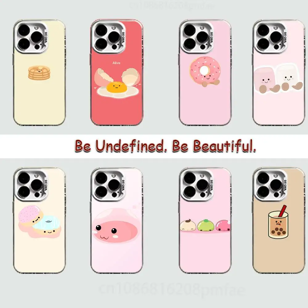 

Kawaii Food Character Series Case for iPhone17 16 15 14 13 12 11 Pro Max Plus Air 16E X XR XS Max Hard Shockproof Bumper Cover