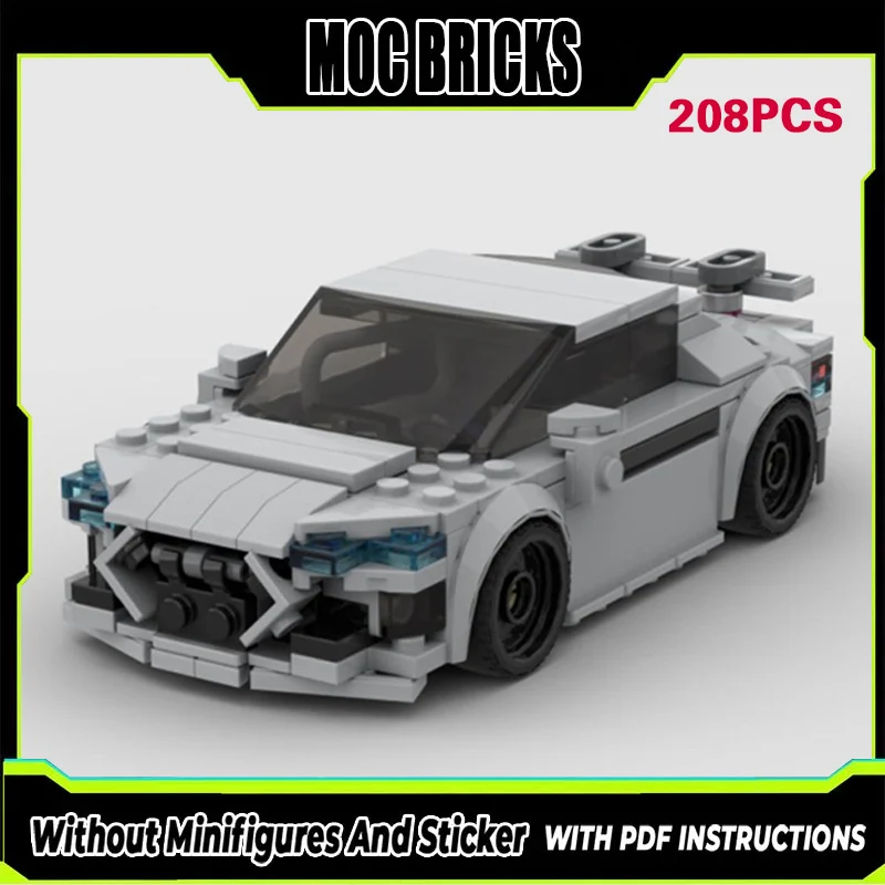 

Модель гоночного автомобиля MOC: Высокопроизводительное купе из строительных блоков, модульная технология, подарки, праздничный набор для сборки, детские игрушки