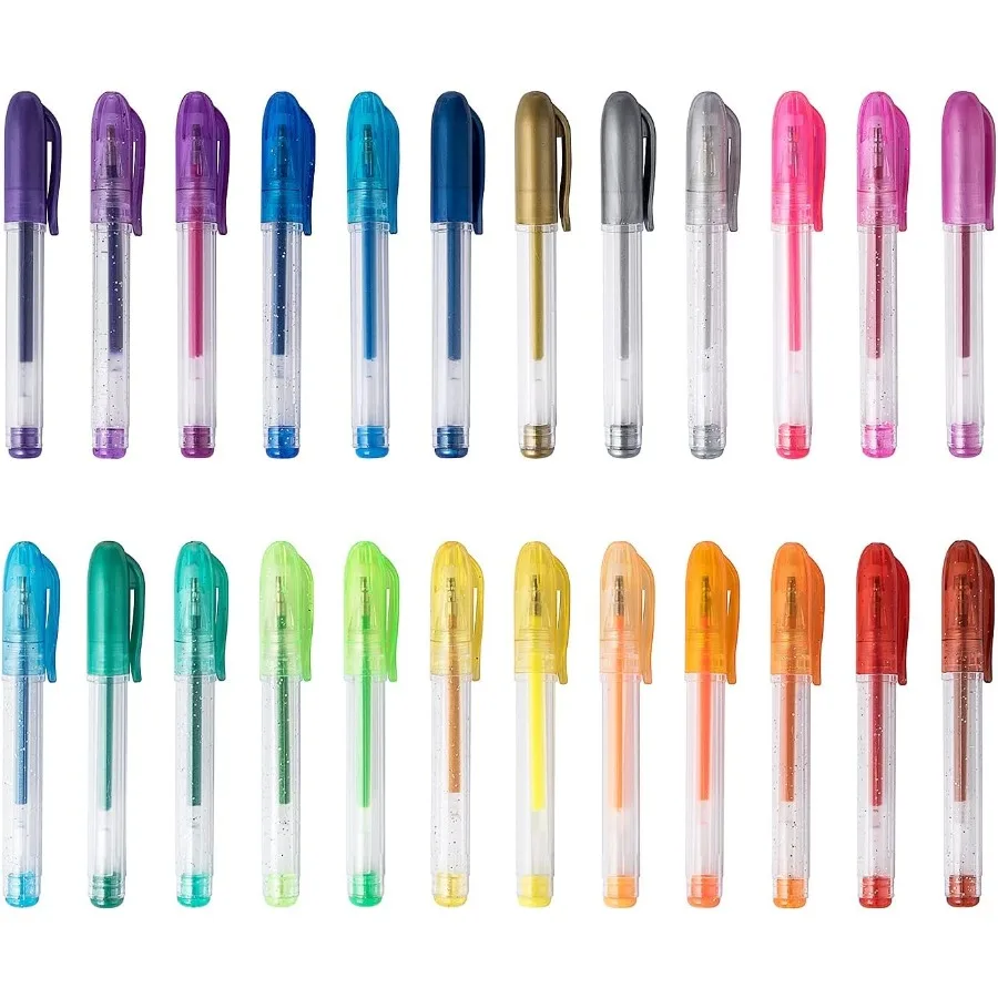 

24 Pack Mini Glitter Gel PenTiny Pens for School Office and Home… 1