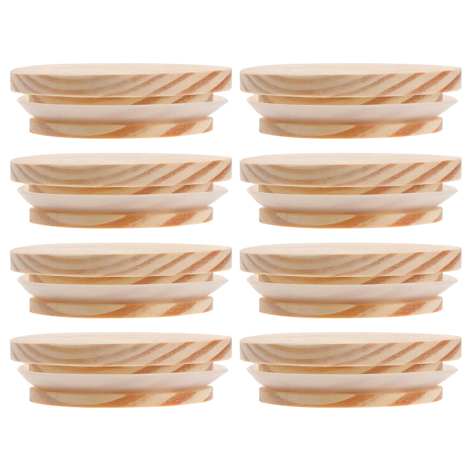 

8Pcs Wooden Jar Lids Premium Sealing Covers Replacement for Glass Jars Bottles Cups Kitchen Storage Bottle Lid Cover