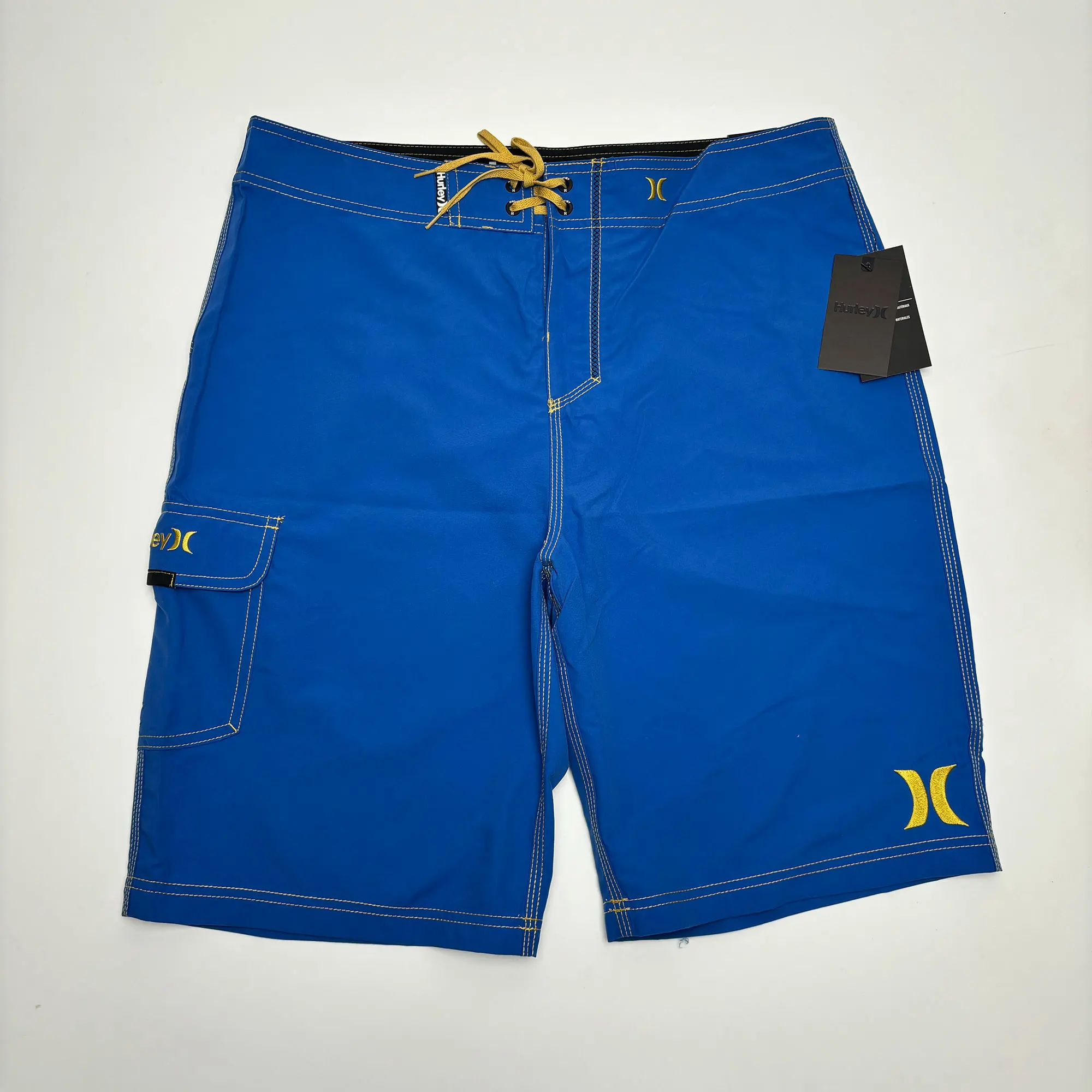 Original Phontom Solid Color Mens Surfing Swimming Beach Shorts Sport Bermuda Shorts Quik Dry Side Pocket