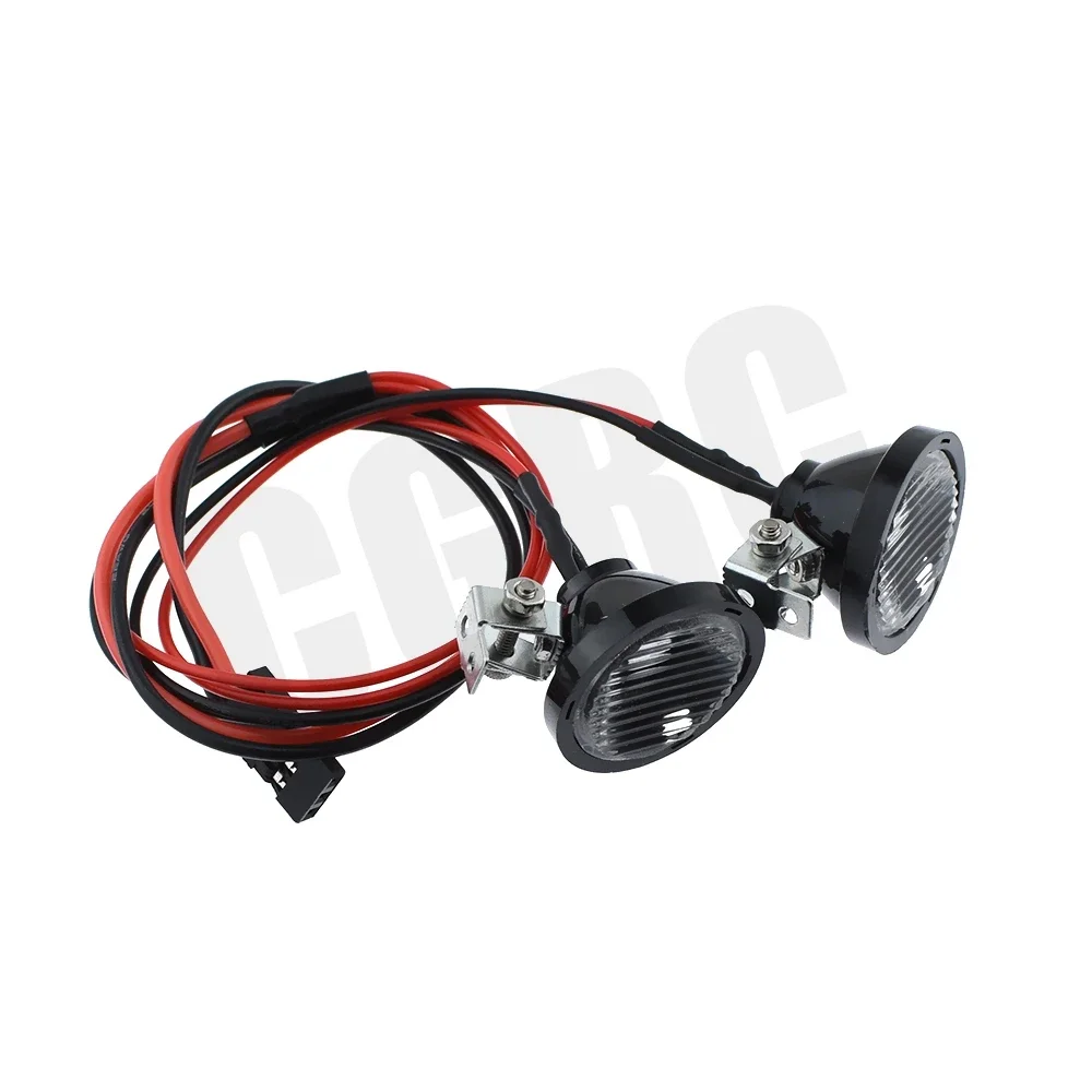 1 Pair RC Model LED Headlights Spotlights For 1/10 RC Crawler Off-road Traxxas TRX4 TRX6 SCX10 90046 RC4WD D90 TF2 RC Truck DIY