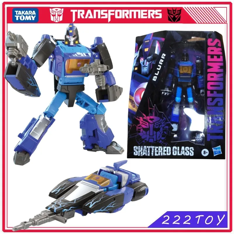 

New Takara Tomy Transformers Toy Shattered Glass Deluxe Class Blurr Action Figure Robot Gifts Hobbies Anime Figures Collectible