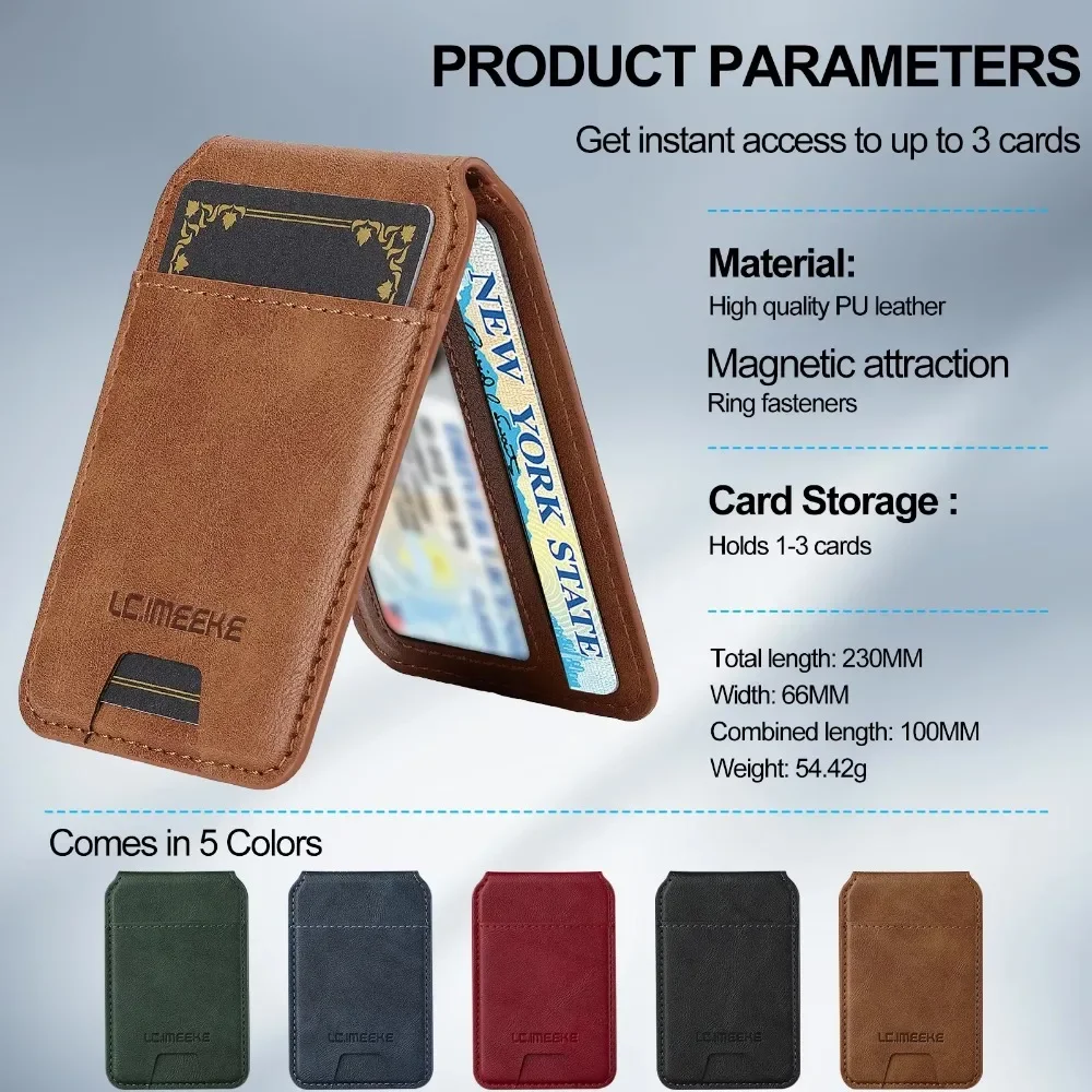 Detachable Magnetic Card Holder Wallet Case For Samsung Galaxy S25 Ultra S24 Plus S23+ Plus Shockproof Protective Leather Cover