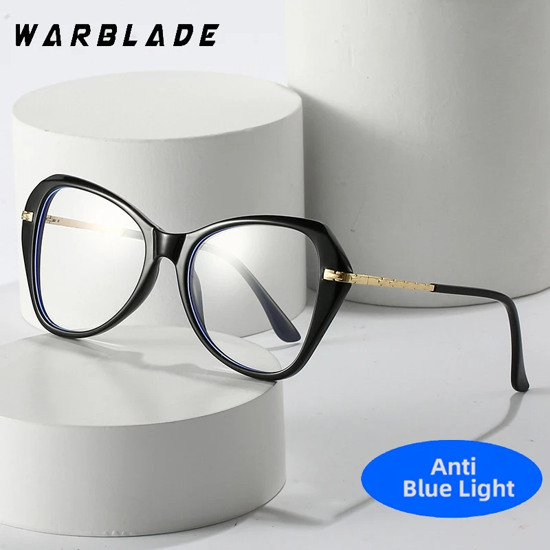 

TR90 Double Color Butterfly Frame Alloy Anti Blue Light Filter Glasses Men Gaming Blue Ray Blocking Computer Women Eyeglasses