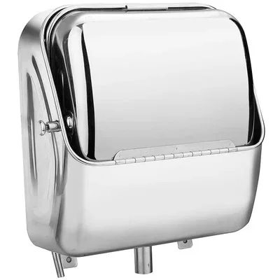 304 Stainless Steel Brushed Finish Wall-mounted Folding Sink Rectangular Basin For RVs Yachts Trains Bathrooms Space-Saving