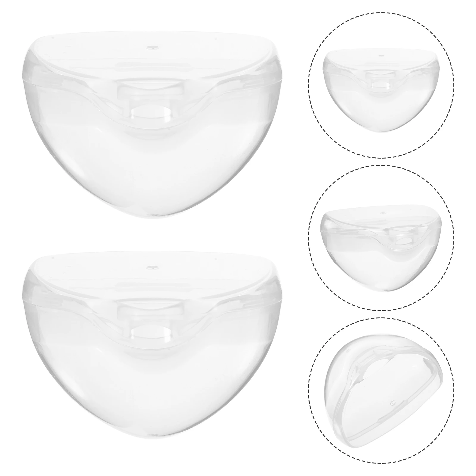 

5pcs Pacifier Storage Box Baby Safe Portable Container Hygienic Case For Pacifiers Clips Shield Compatible With All Brands Safe