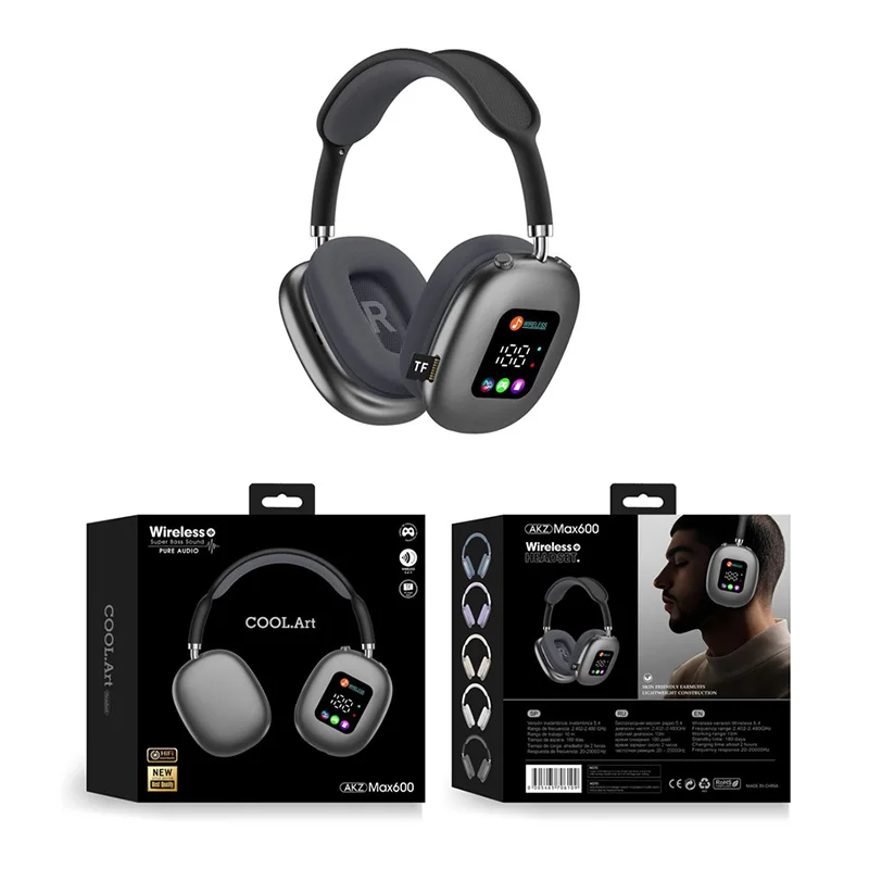 Draadloze Bluetooth-oortelefoon Op het hoofd te dragen touchscreen-headset Lange batterijduur Ruisonderdrukking met microfoon Sportoortelefoon