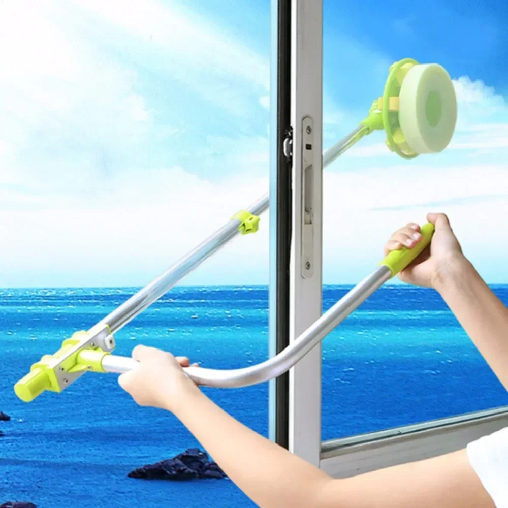 Hot Upgraded Telescopic High-rise Window Cleaning Glass Cleaner Brush for Washing Window Dust Brush Household Cleaning Tools