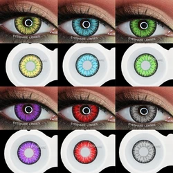 EYESHARE 1Pair Color Contact Lenses For Eyes AYY Anime Cosplay Colored Lenses Blue Halloween Lenses Contact Lens Beauty Makeup
