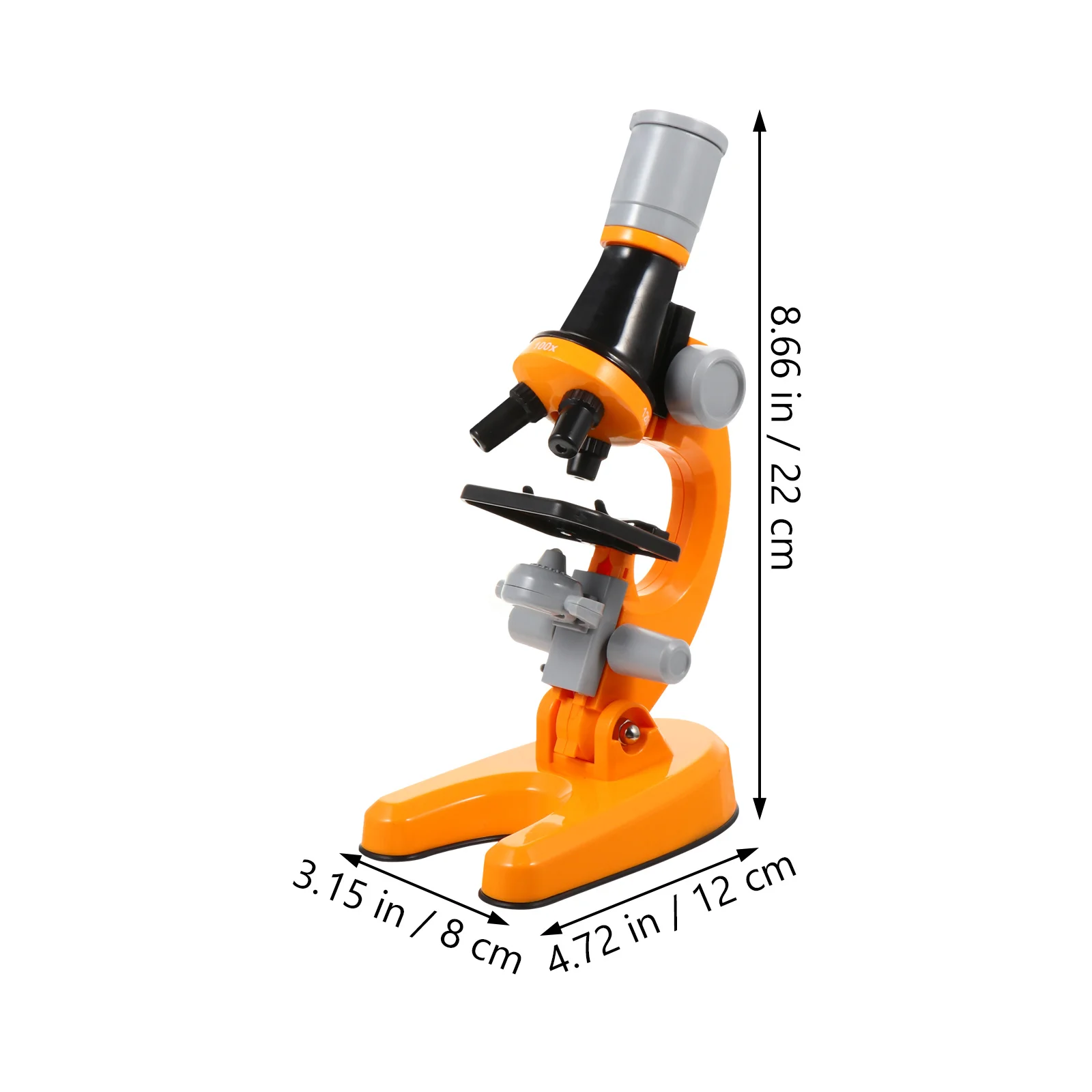 1 conjunto de microscópio biológico educacional ferramenta de aprendizagem científica crianças acessório experimento ângulo ajustável prático das crianças