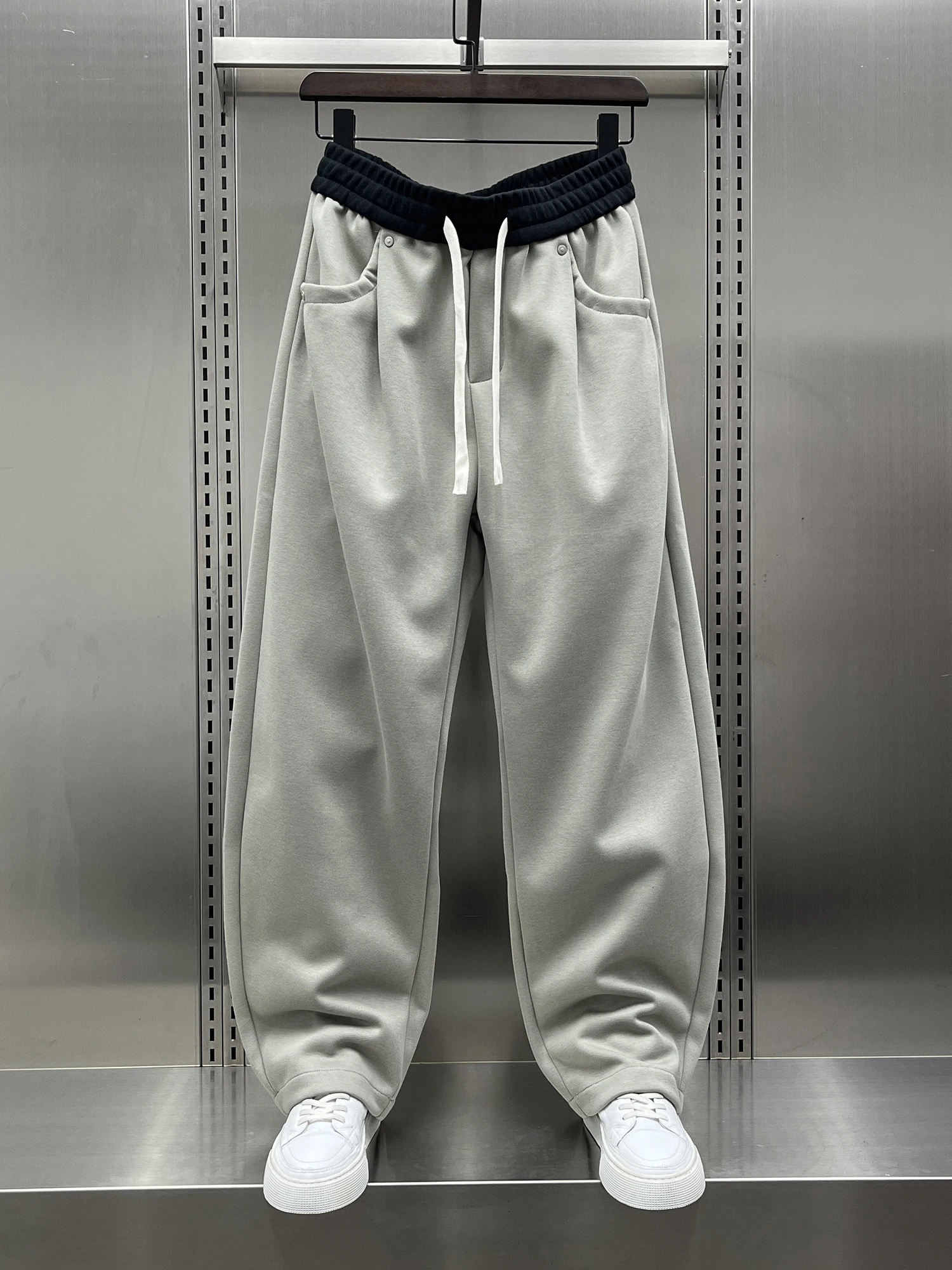 

Loose Straight Leg Men's Pants Autumn New Sle Color Blo Wide Leg Trendy Long Trousers Casual Loose Fit Faionable