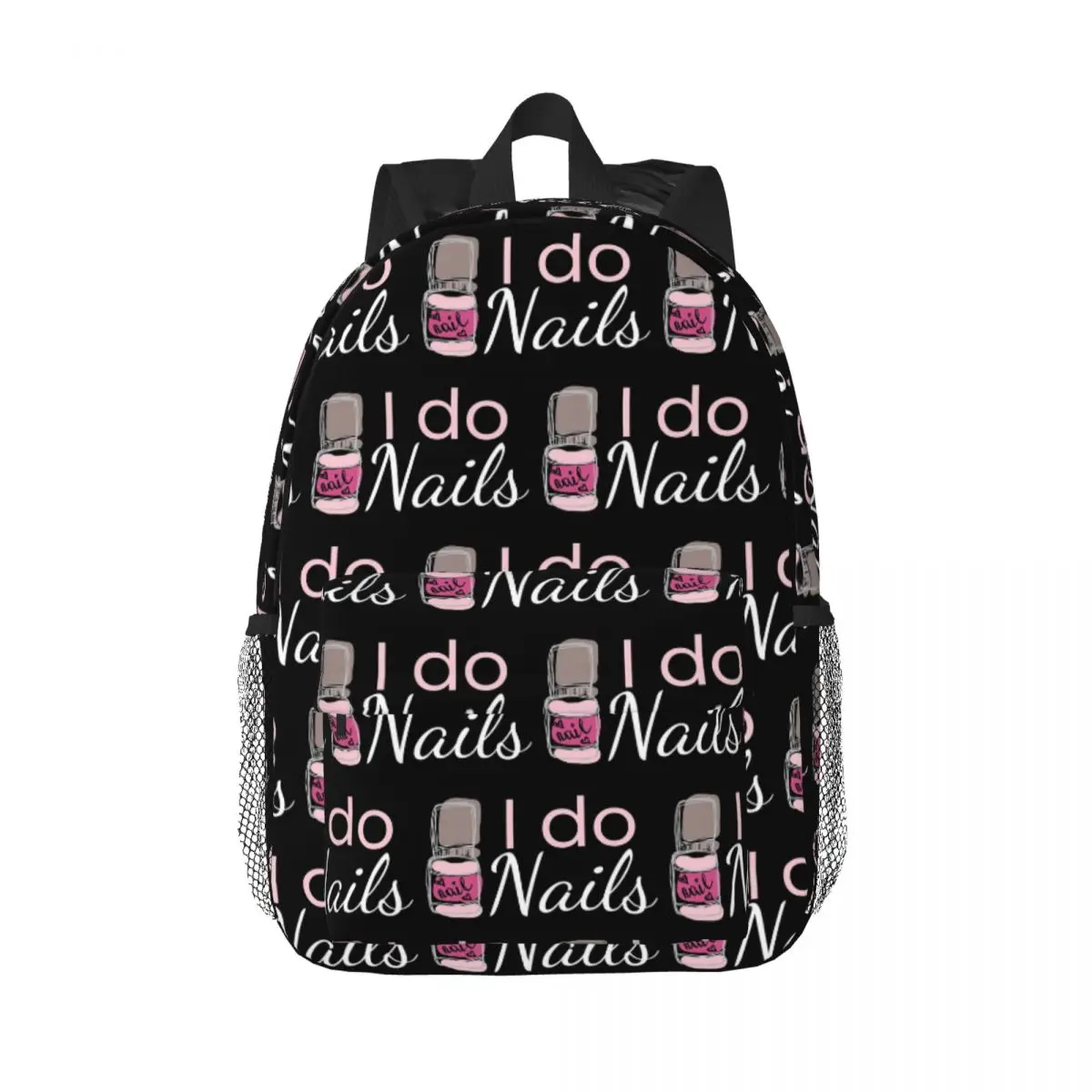 

I Do Nails Fingernail Manicure Studio Backpack Hot Sale Daypack Large Capacity Girls BookBag Shoulder Bags for Kids School Bag