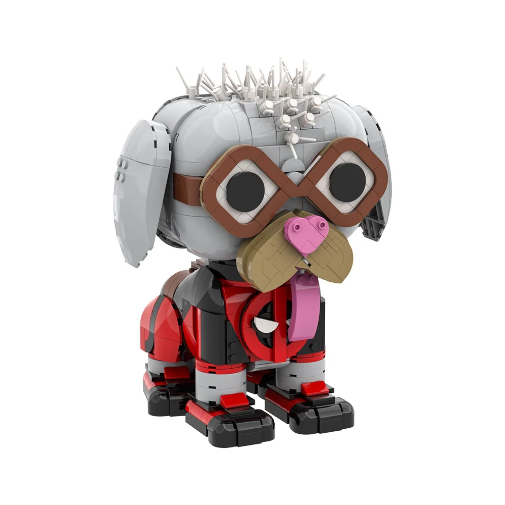 MOC Death God perro Brickheadzs bloques de construcción modelo personaje del juego personaje de acción ladrillos DIY ensamblados para regalo de niños