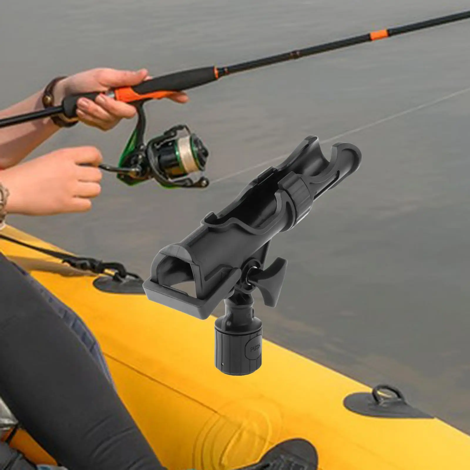 Rubber Boat Fishing Rod Holder Fishing Tackle Adjustable Ground Boat Fishing Gear Yacht Fishing Rod Rack Fishing Pole Holder