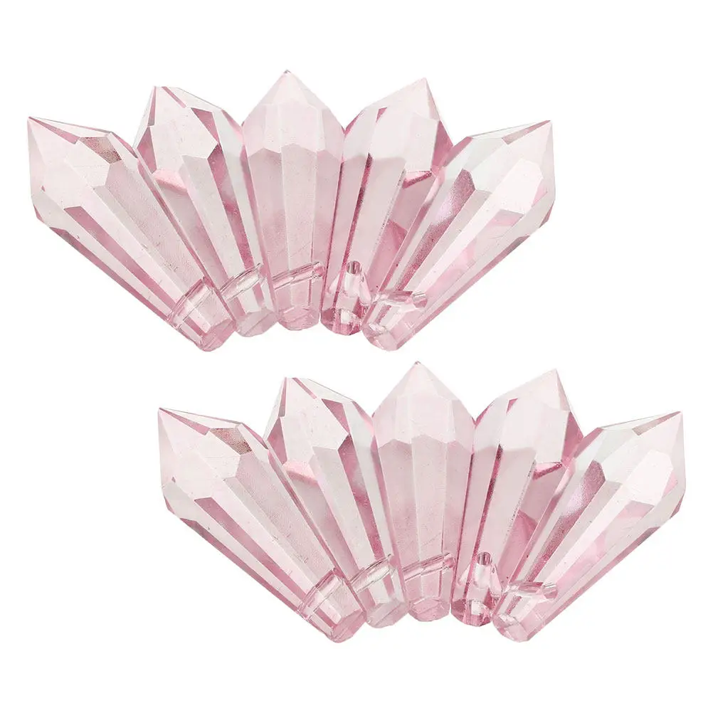 

10 шт. Длинные хрустальные подвески-капли для люстр, стеклянные декоративные элементы, элегантный декор для свадеб, вечеринок и дома, призма