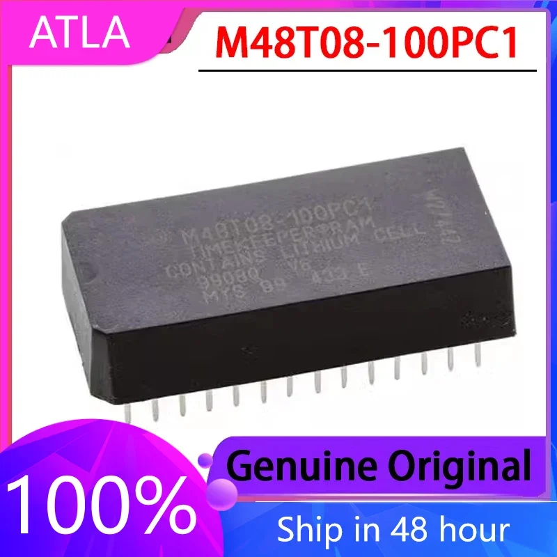 1PCS New Original M48T08-100PC1 Real-time Clock IC M48T08-100PCI Inline Chip