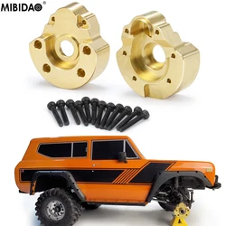 MIBIDAO 2/4pcs Brass Counterweight Front/Rear Axle Wheel Weights Outer Portal Housing For 1/10 Redcat Gen8 RC Crawler Car