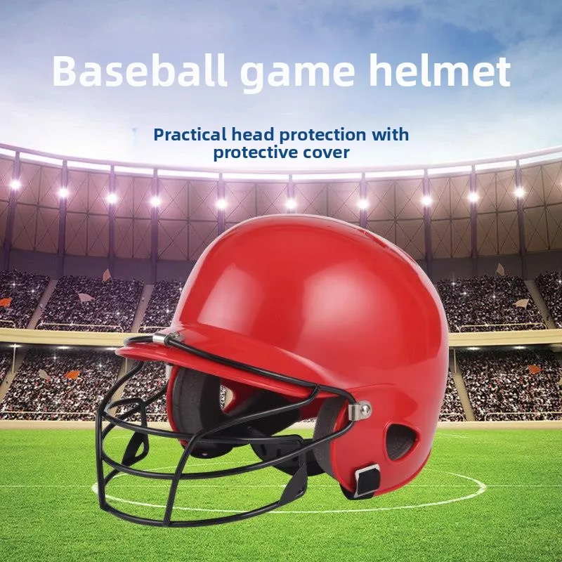 

Профессиональный бейсбольный шлем с двойной защитной маской для ушей, защита головы и лица для тренировок и соревнований