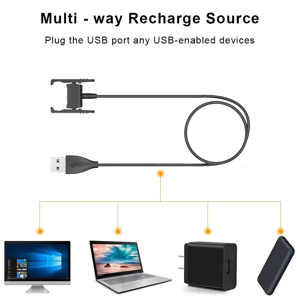 شاحن USB قاعدة محول ل Fitbit Charge 2 3 4 SE ساعة ذكية استبدال كابل شحن ل Fitbit Charge 2 الملحقات الذكية