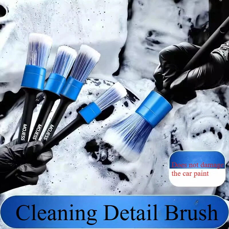 For Motorcycle Detailing Brush Set Soft Bristle Moto Crevice Cleaning Brush For Engine Handlebar Wheel Rim Gap Wash