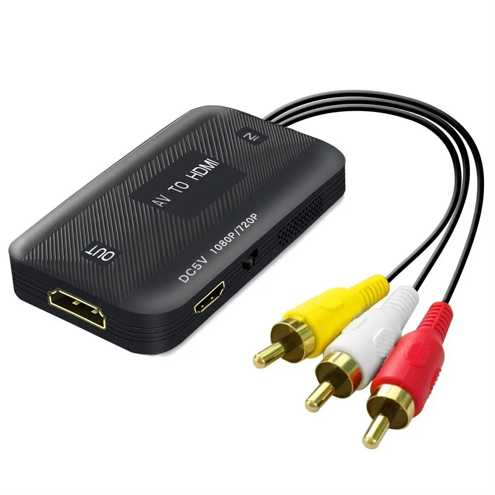 RCA Cable Video Adapter 1080P Converter RCA to HDMI Cable HD Link Cable Audio Cable HDMI Converter AV to HDMI Adapter