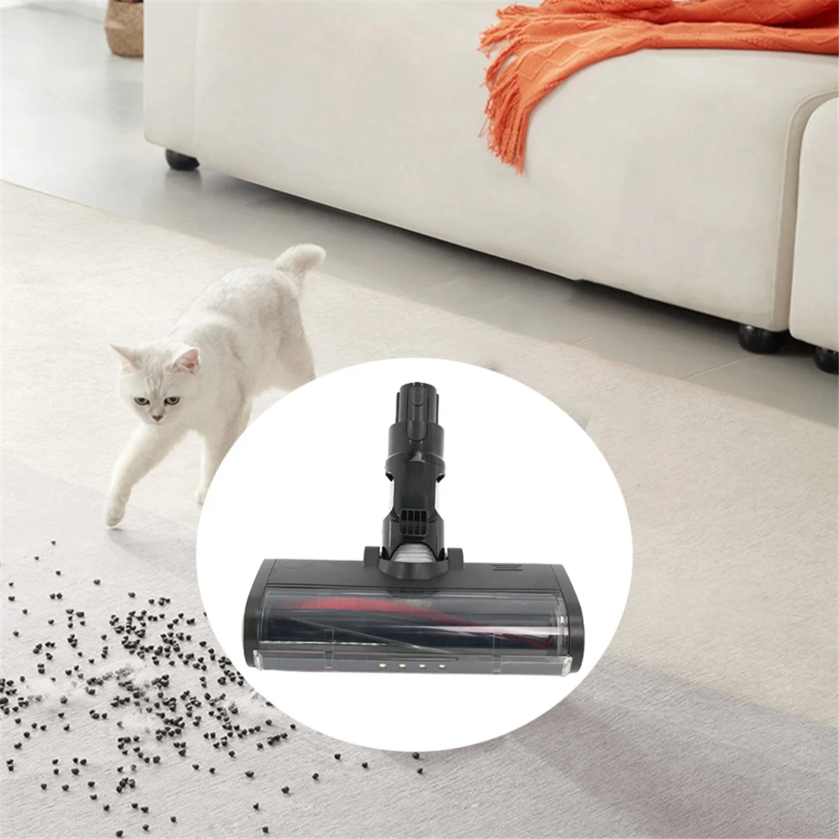 Escova Elétrica Cabeça para Dreame, Peças Escova do tapete, Xiaomi Vacuum Cleaner Acessórios, V9v10v12, V11SE