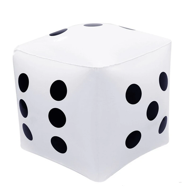 Lustige Outdoor Aufblasbare Würfel 35*35 cm Pool Party Spiele Unterhaltung Dot Diagonal Riesen Kind Erwachsene Spiel Spielen würfel Spielzeug