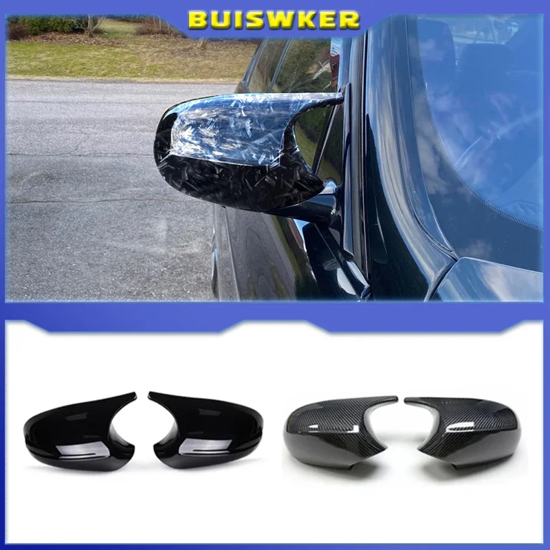 

E90 E91 Black M3 Style Cover E81 E82 E87 E88 for BMW 1 3 Series E92 E93 Carbon Fiber M Look Rear Mirror Cap Car trim