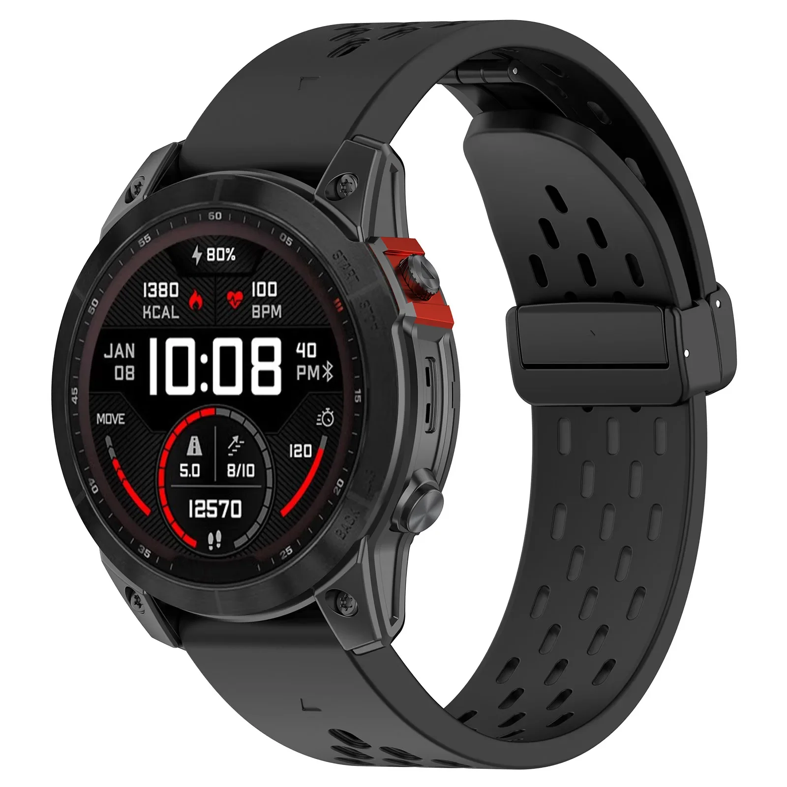 20 22 26 mm für Garmin Fenix 8 47 mm 7X 7 Pro Fenix 6X 5X 5Plus Tactix 7 Quick Fit Silikon-Magnetband Forerunner 965 970 Armband