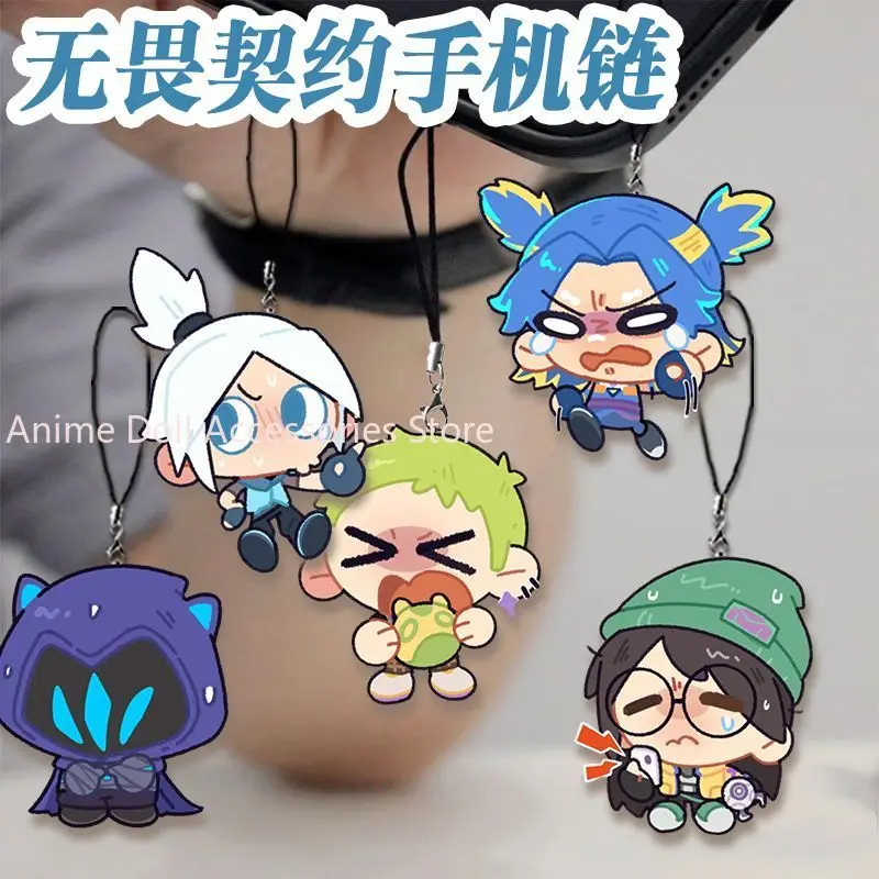 

Ремешок для мобильного телефона, брелок для ключей, аниме VALORANT, акриловый шарм для телефона, ювелирные изделия, чехол для телефона, украшение, кулон, подарок другу